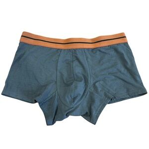 ZEGNA***Men's Gray Boxer Briefs with Orange Waistband***Med. $140 NWT